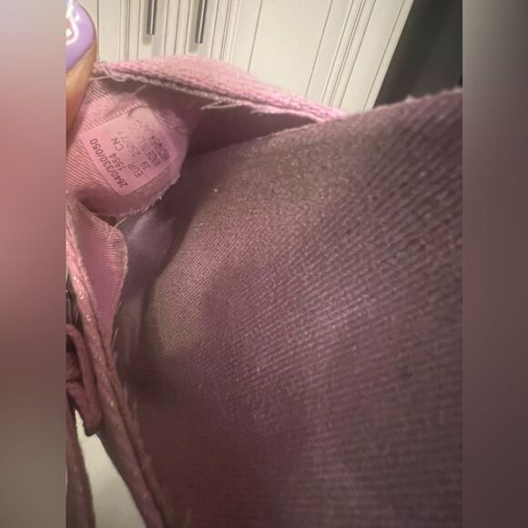 Zara Buckled Denim Slip On Open Toe Flat Sandals Pink Women's 39 /9 Out Of Stock - Picture 4 of 13